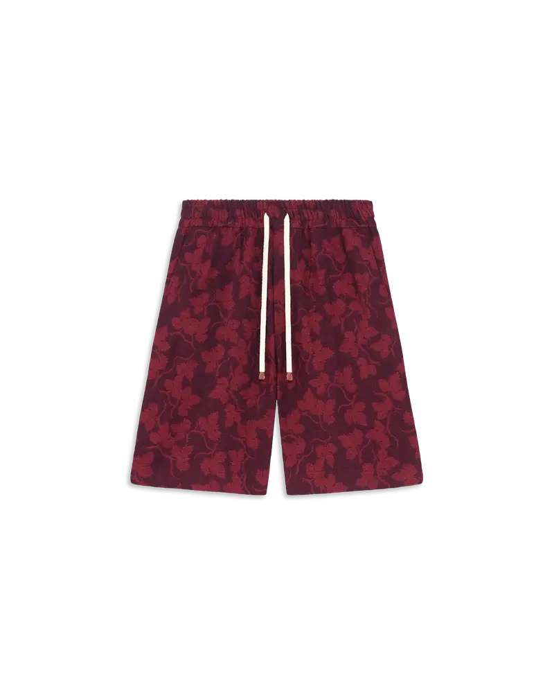 Vine Leaf Jacquard Shorts