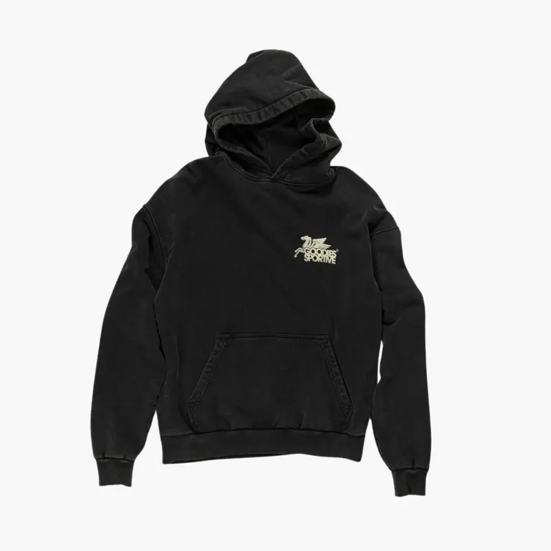 VINTAGE BLACK PEGASUS HOODIE