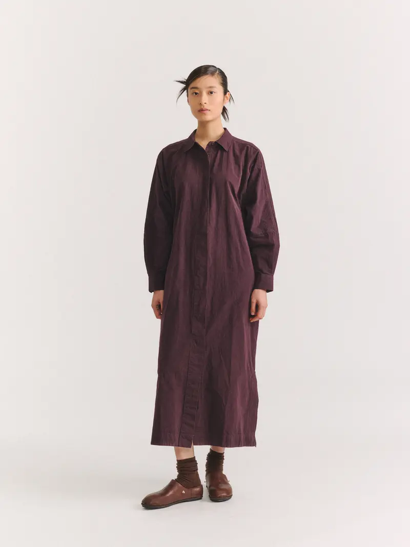 WAGA LS DRESS - PAPER COT - EBONY