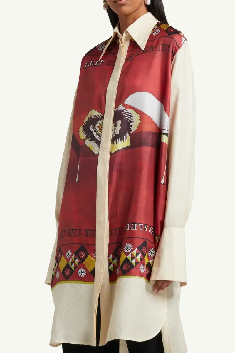 Wales Bonner Lost Shirt Ivory/Red