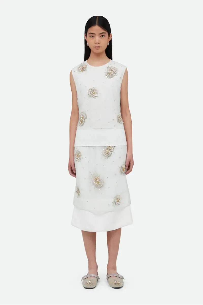 Wales Bonner Triumph Embroidered Skirt