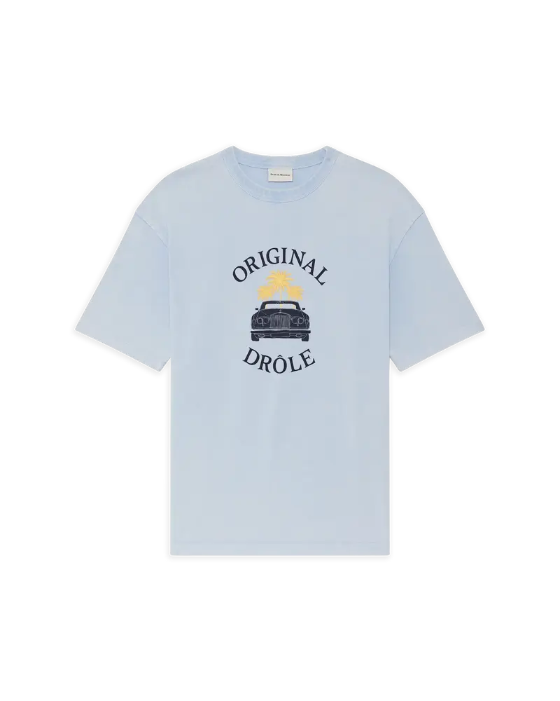 Washed Drôle Car Palms T-Shirt