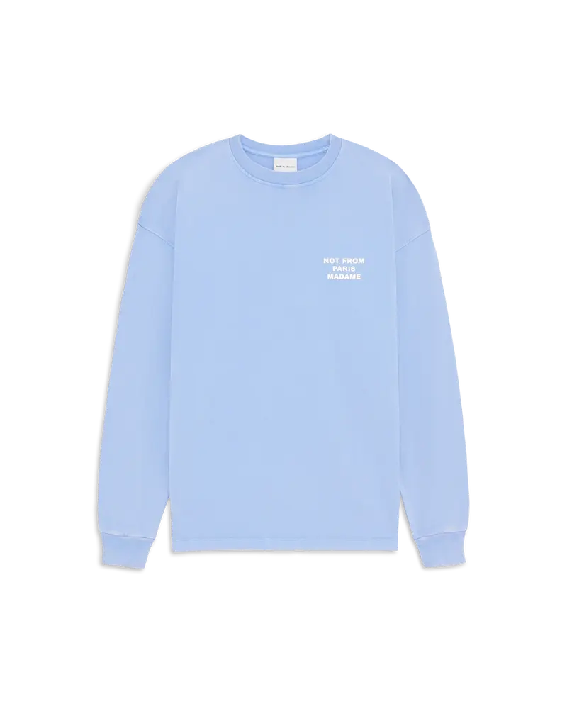 Washed Long Sleeve Slogan T-shirt