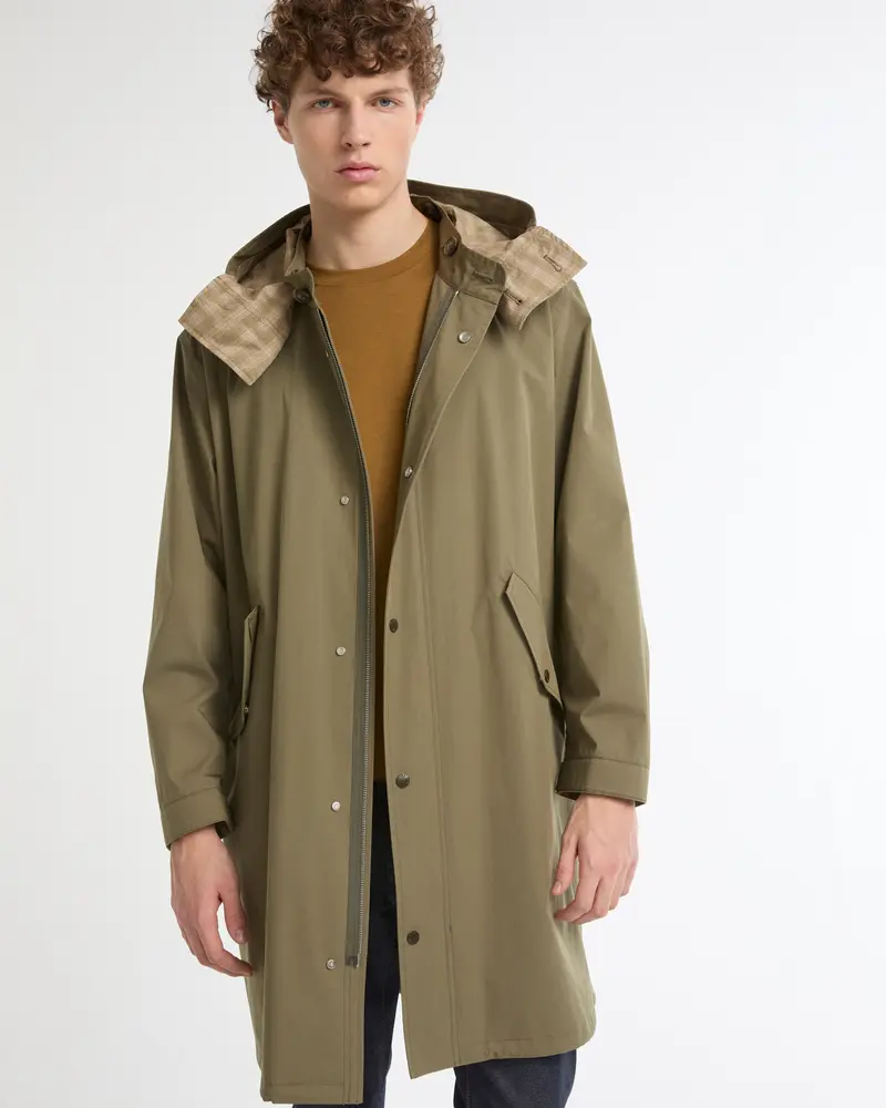 Waterproof cotton-blend parka