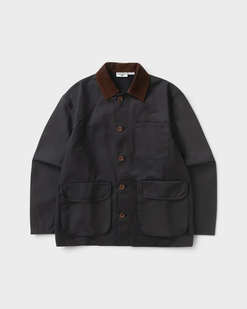 Waxed Barn Coat Black