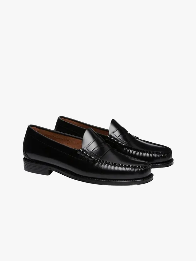 WEEJUN HERITAGE LARSON MOC PEN - Black Lthr