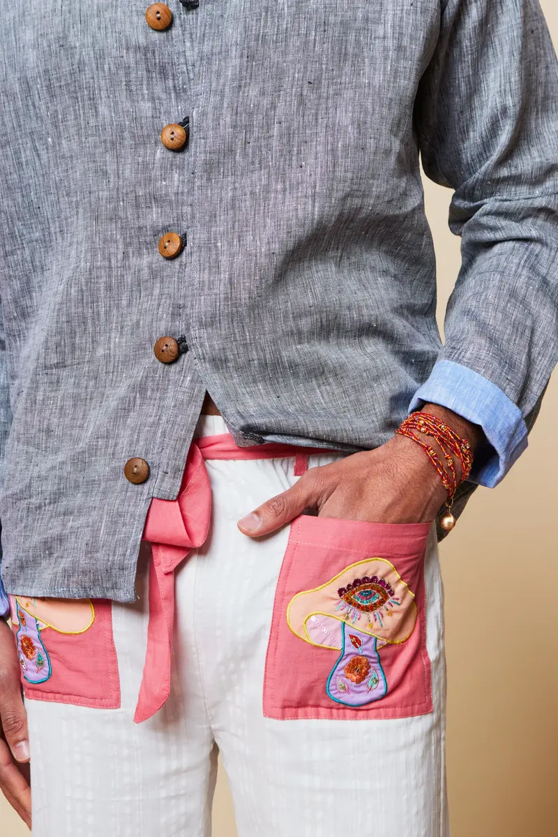 WHITE MUSHROOM PANT MEN