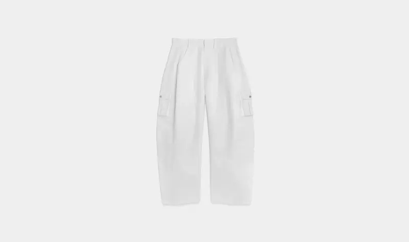 WHITE WASHI CARGO PANTS