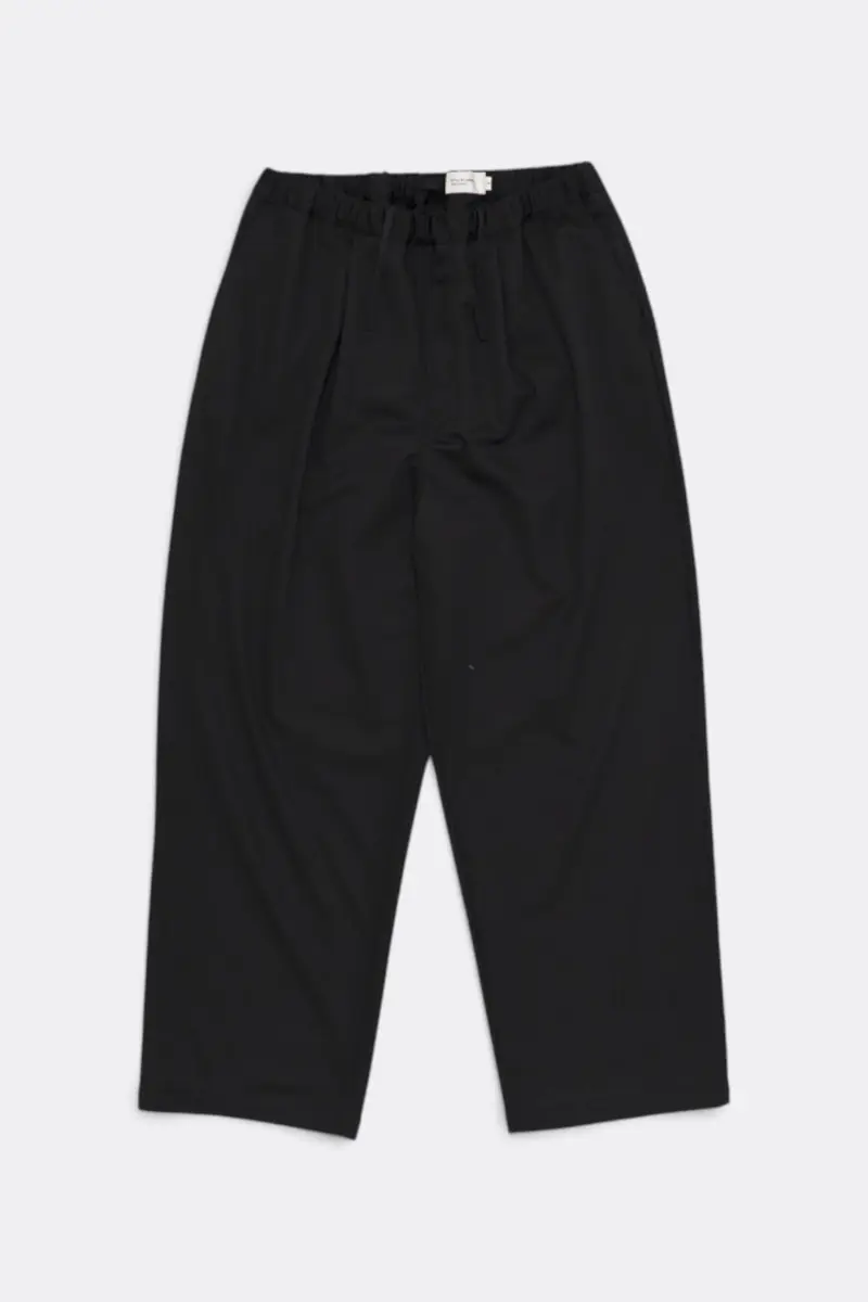 Wide Jersey Pants - Black