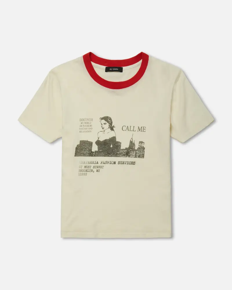 Willy Chavarria Call Girl' Ringer Tee