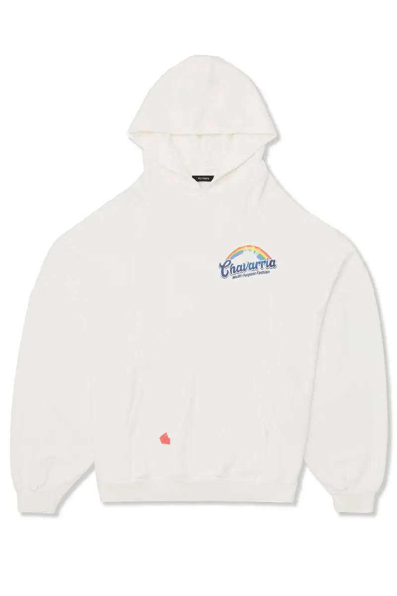 Willy Chavarria WILLY HOOLIGAN HOODIE WHITE