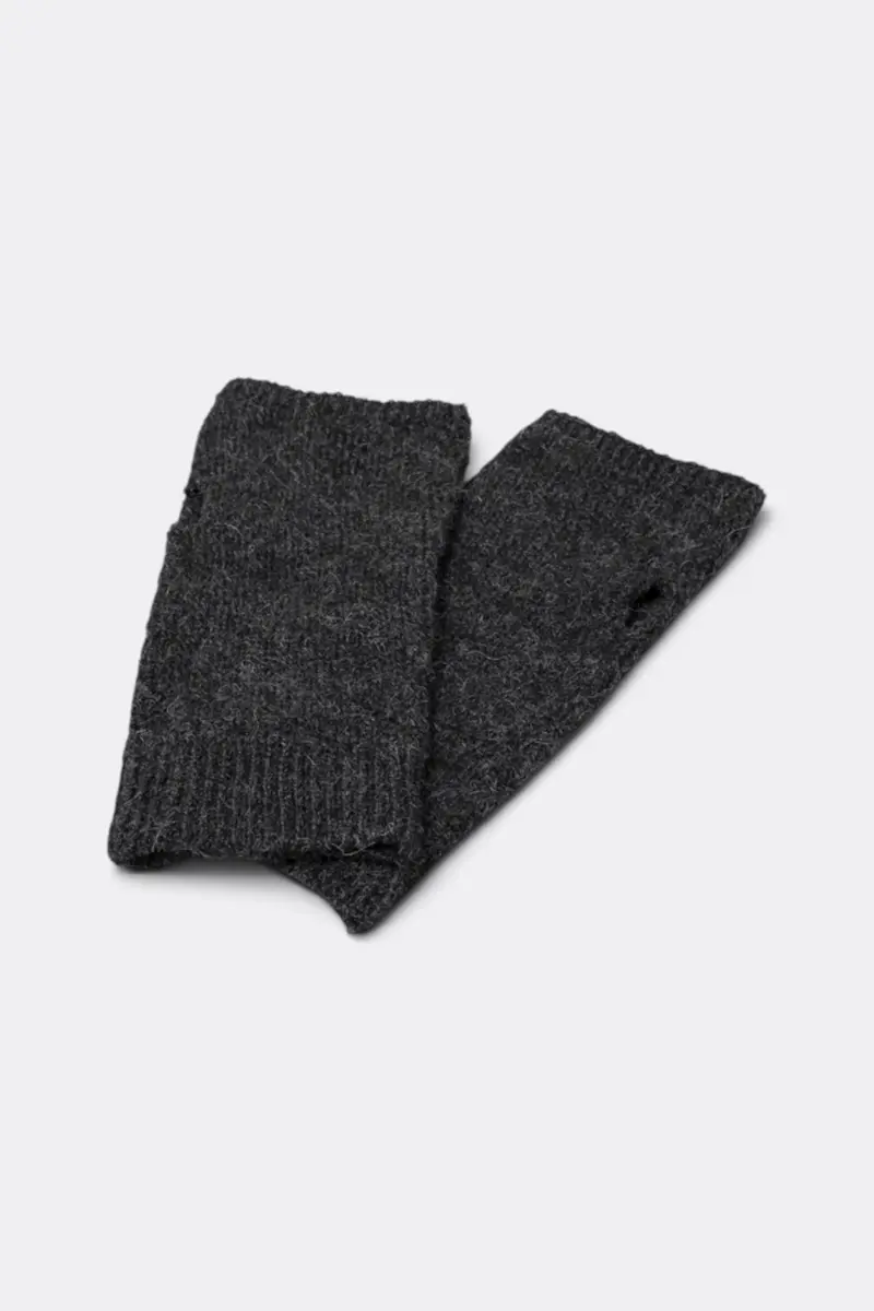 Wrist Warmer - Alpaca Yarn - Charcoal