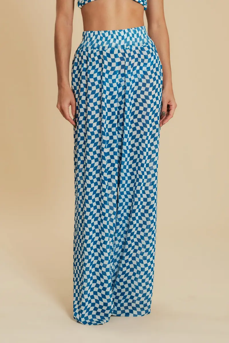 Xadrez Transparent Beach Pants