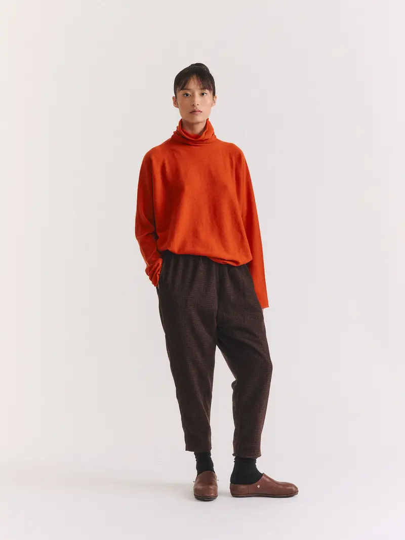 ZWAG PANT - PIN CHECK - BROWN CHECK